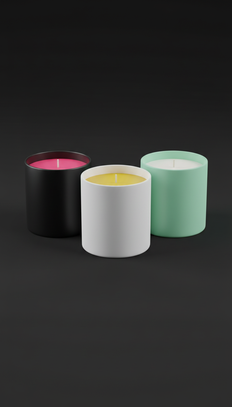 Trio de bougies multicolores édition limitée